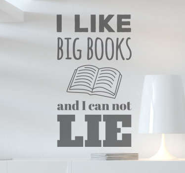 Adesivo frase sui libri - TenStickers