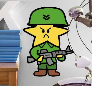 Pegatina Star Warrior - TenVinilo