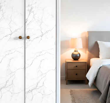 Beli marmor Nalepka za pohištvo - TenStickers