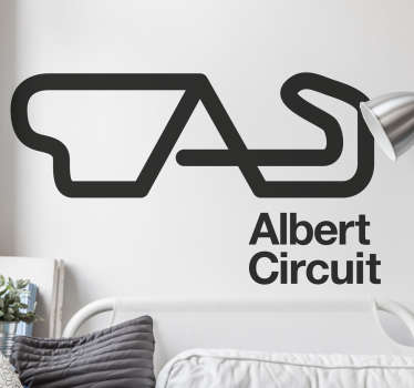 Sticker circuit moto personnalisable - TenStickers