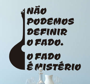 Autocolante fado é mistério - TenStickers
