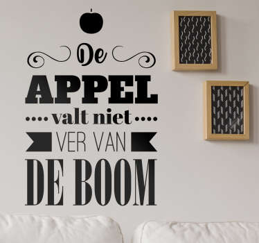 Muursticker de appel en de boom - TenStickers
