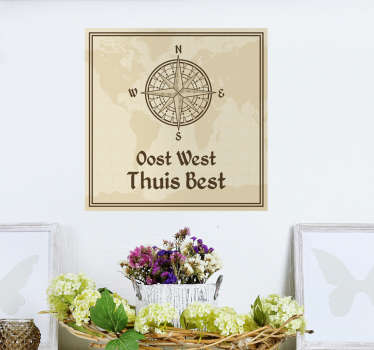 Muursticker oost west best - TenStickers