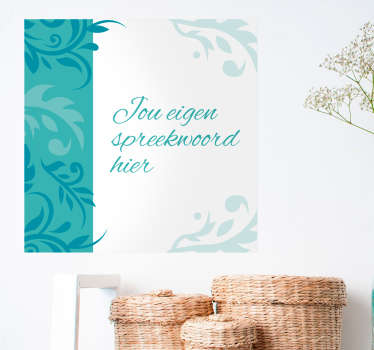 Spreekwoord tegel - TenStickers