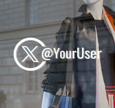 Vinilo para negocios Twitter - TenVinilo