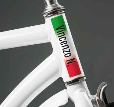 "Giro" personalized name cycling decal - TenStickers