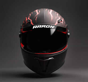 Customizable visor  text motorcycle sticker - TenStickers