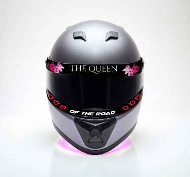 Sticker vélo la visière de la reine - TenStickers