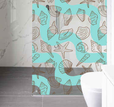 Sticker salle de bain plage - TenStickers