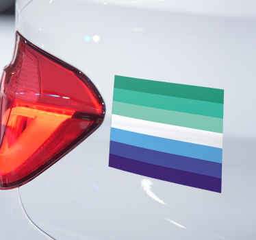 Autoaufkleber schwule flagge - TenStickers