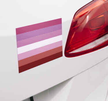 Autoaufkleber lesbische flagge - TenStickers