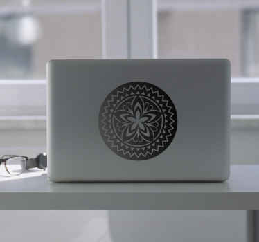 Sticker ordinateur Mandala - TenStickers
