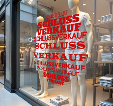 Rabatt Aufkleber wörter im kreis - TenStickers