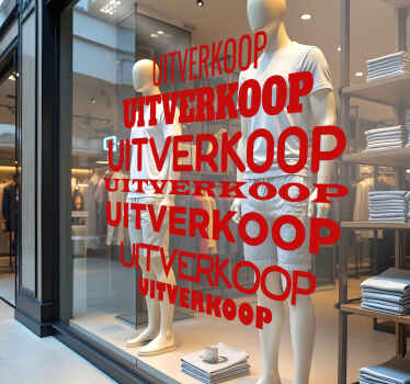 Woorden in cirkel korting sticker - TenStickers