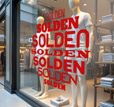 Woorden in cirkel korting sticker - TenStickers