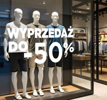 Naklejka na ścianę wyprzedaż duży rabat - TenStickers