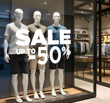 Grote aanbieding korting sticker - TenStickers