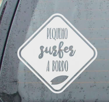 Autocolante pequeno surfer a bordo - TenStickers