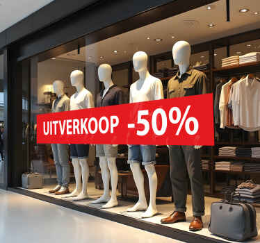 Persoonlijke korting korting sticker - TenStickers