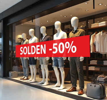 Persoonlijke korting korting sticker - TenStickers