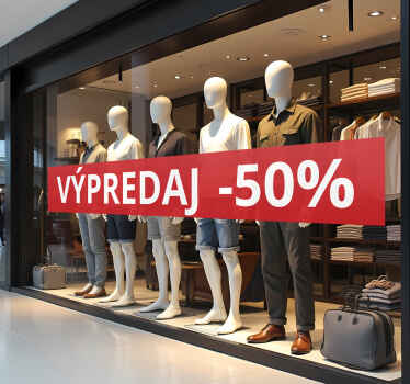 nálepky s výpredajmi vlastná zľava - Tenstickers