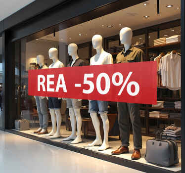 Anpassad rabatt rea-klistermärke - Tenstickers