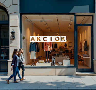 Promóciós szöveg akciós matricák - TenStickers