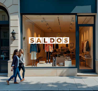 Autocolante de promoção texto promocional - TenStickers