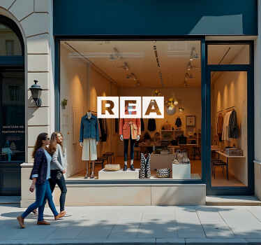 Kampanjtext rea-klistermärke - Tenstickers