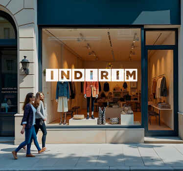 Tanıtım metni hayvan çıkartması - TenStickers