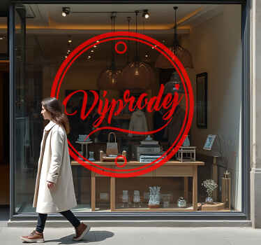 Propagační nápisy výprodejová samolepka - TenStickers