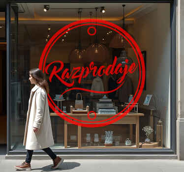 Promocijski napisi nalepka za razprodajo - TenStickers