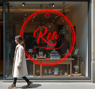 Reklambokstäver rea-klistermärke - Tenstickers