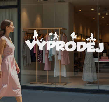 Nakupování výprodejová samolepka - TenStickers