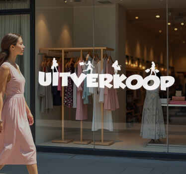 Winkelen korting sticker - TenStickers