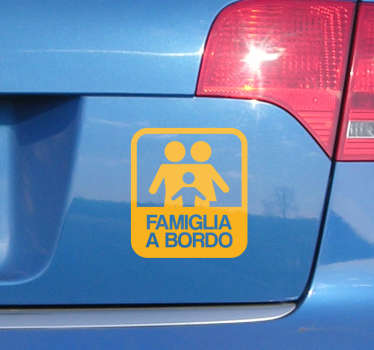 Adesivo famiglia a bordo monocolore - TenStickers