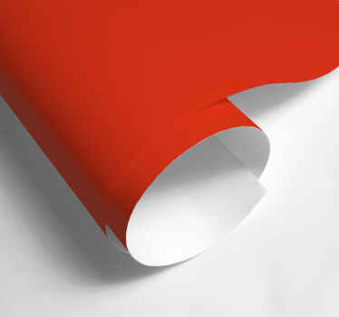 Sticker couleur uni rouge corail mat - TenStickers