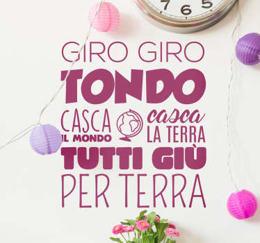 Adesivo giro giro tondo - TenStickers
