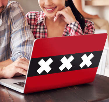 Laptopsticker amsterdam - TenStickers
