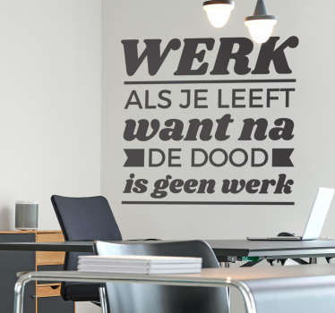 Muursticker werk - TenStickers