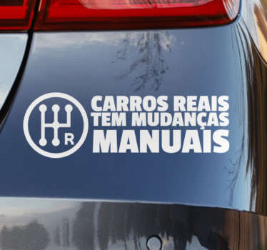 Vinil Autocolante Carros Reais Mudanças Manuais - TenStickers