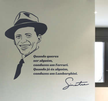 Vinil citação Frank Sinatra - TenStickers