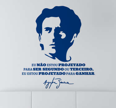 Vinil Decorativo Para Ganhar Ayrton Senna - TenStickers