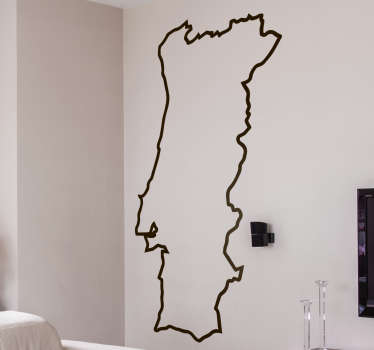 Vinil Silhueta Portugal Continental - TenStickers