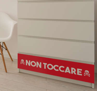Adesivo non toccare rosso - TenStickers