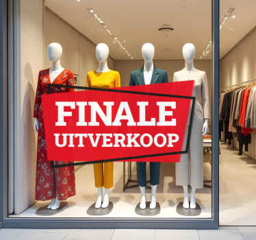 finale uitverkoop korting sticker - TenStickers