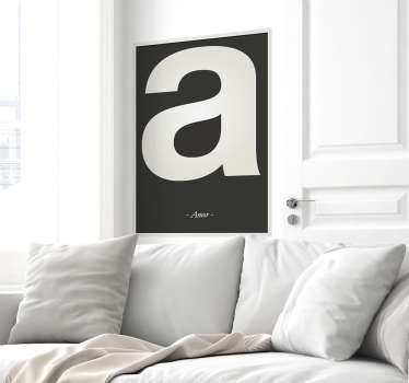 Letter A Bold Wall Sticker - TenStickers