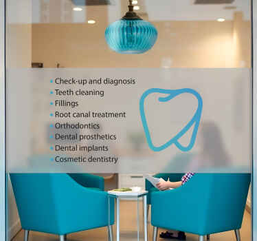 贴纸 店前标志 提供个性化服务的半透明粘合剂 - TenStickers