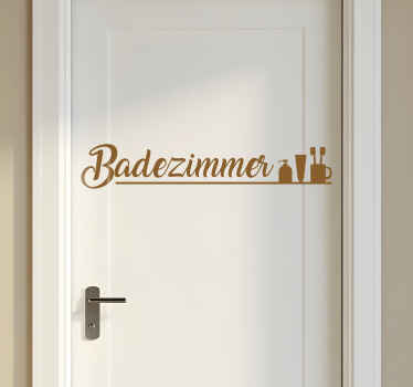 Wandtattoo Badezimmer badezimmertext - TenStickers