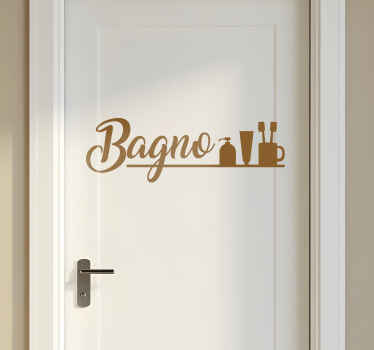 Adesivo bagno testo del lavabo - TenStickers